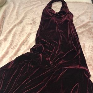 Jessica McClintock Vintage mermaid velvet dress